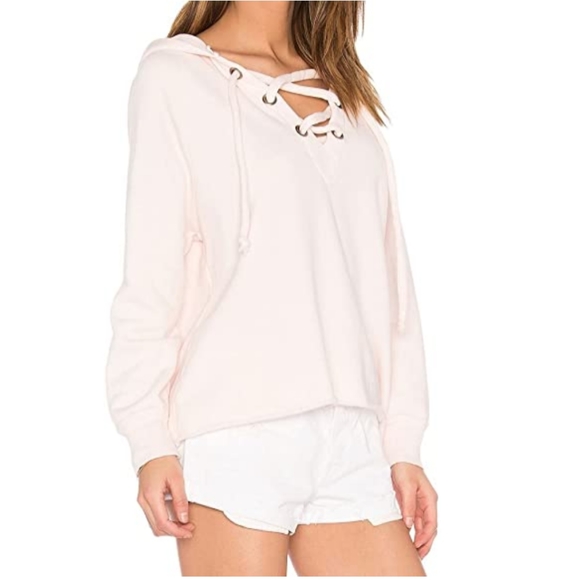 Wildfox Seashell Pink Hutton Sweater - Picture 2 of 8